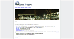 Desktop Screenshot of primewafers.com